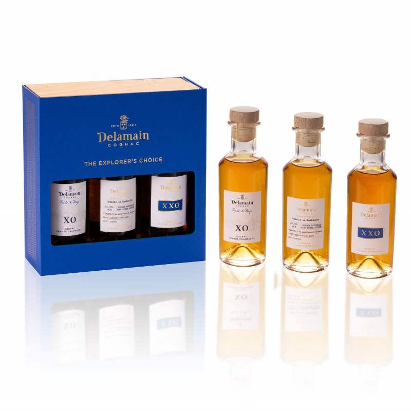 Coffret The Explorer's Choice Grande Champagne Cognac Delamain