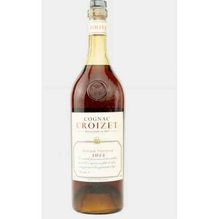 Millésime 1974 Grande Champagne Cognac Croizet édition limitée