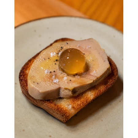 D’Ussé VSOP Cognac Pearls with foie gras